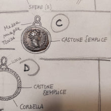 Load image into Gallery viewer, Pendente con moneta di Marco Aurelio per Chris